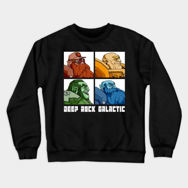 Deep Rock Galactic Crewneck Sweatshirt by 1001 Artwork